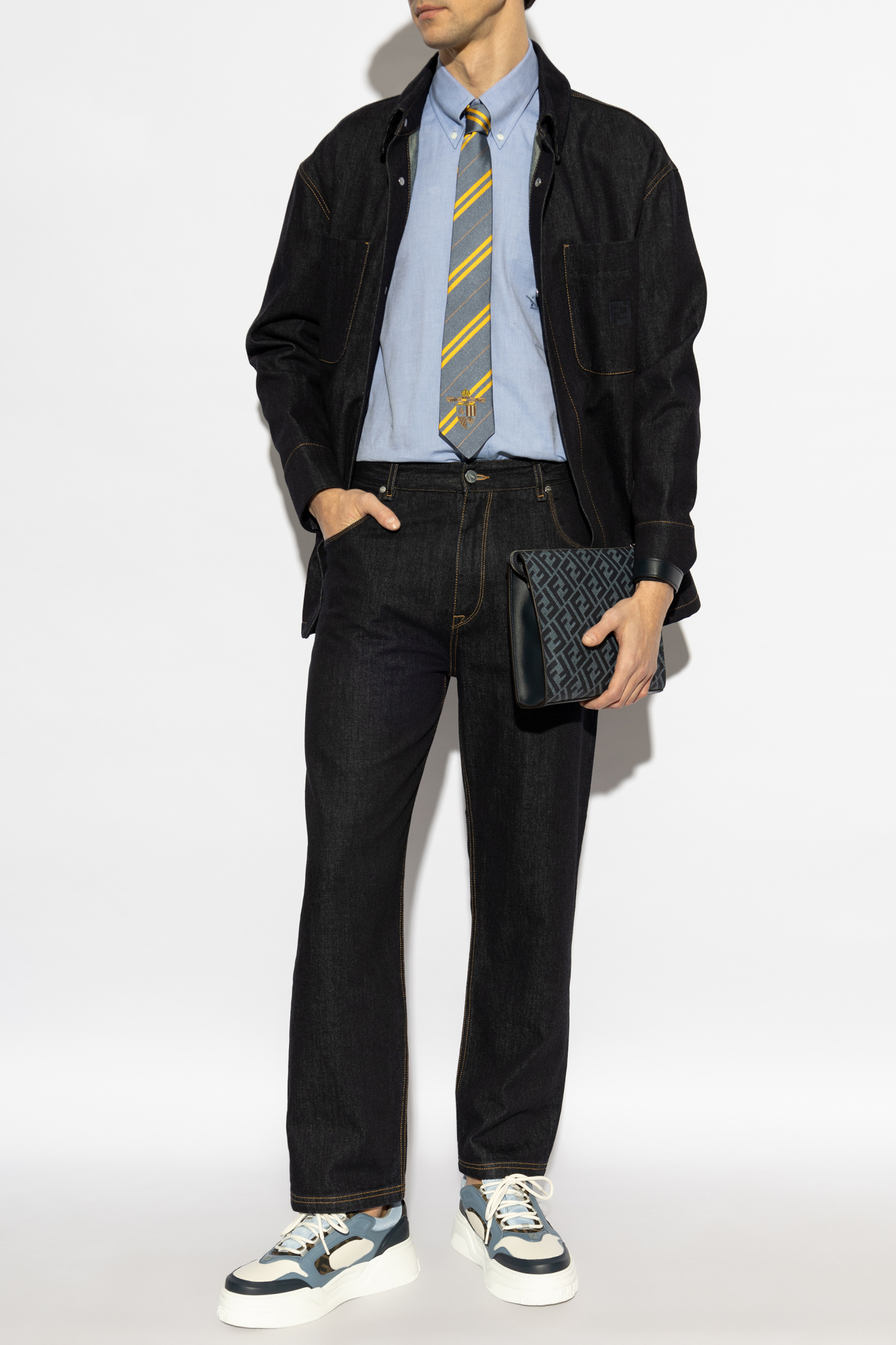 ジャケット・アウター Archive FENDI Gradation Denim Shirt ジャケット・アウター Archive FENDI Gradation Denim Shith